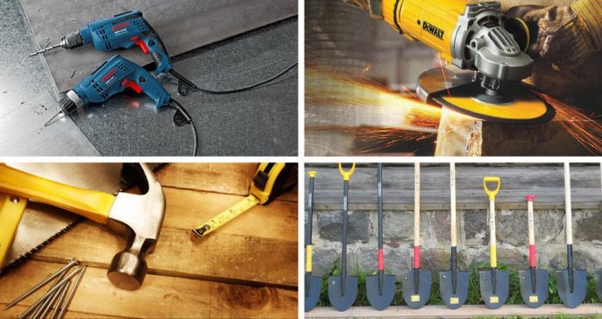 Инструменты для изготовления садовой дорожки