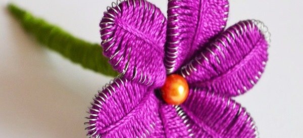 Как сделать цветок в технике ганутель