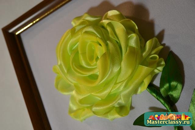 Картина из атласных лент своими руками с фото и видео