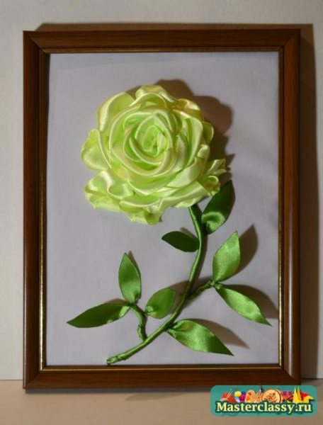 Картина из атласных лент своими руками с фото и видео