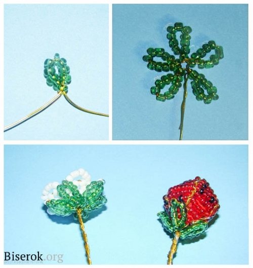 Клубника из бисера в пошаговом мастер-классе для начинающих и схемах плетения