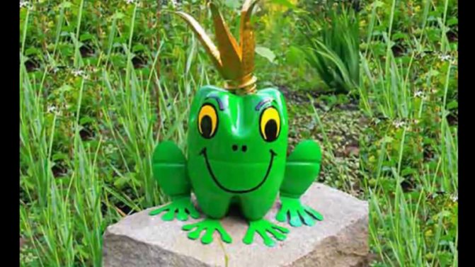 Лягушка из пластиковых бутылок своими руками: мастер-класс с видео