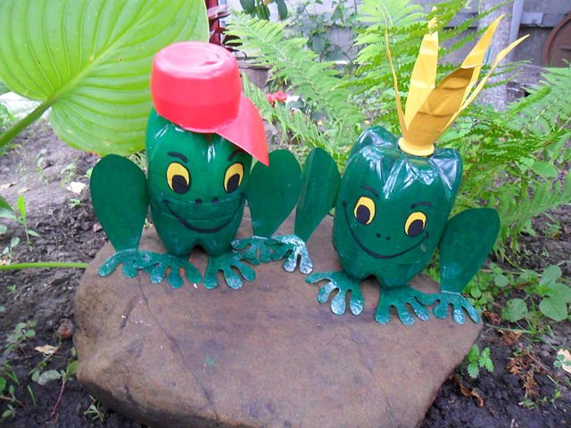 Лягушка из пластиковых бутылок своими руками: мастер-класс с видео