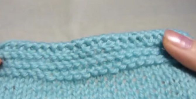 Обвязка края «гусеничкой»