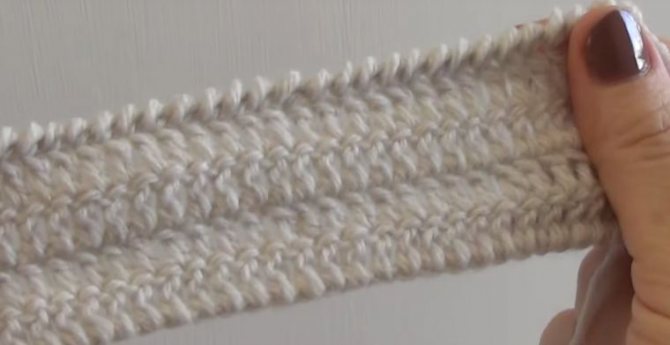 Обвязка края «Рачий шаг»