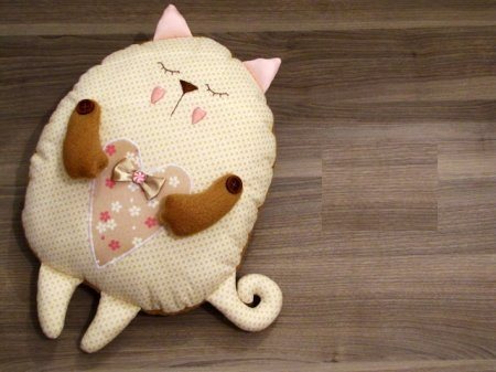Подушка кошка своими руками