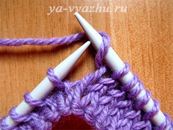 Прибавление петель из накида