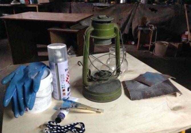 Реставрация керосиновой лампы своими руками