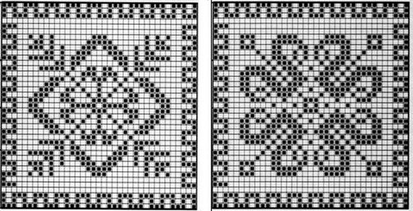 схема узора