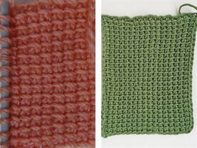 Тунисский узор