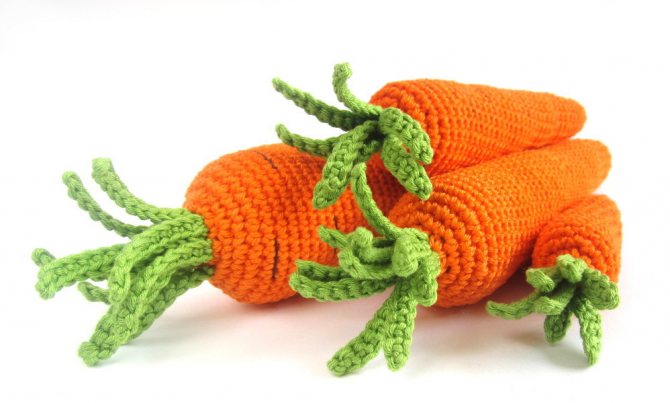 вязание крючком фрукты и овощи
