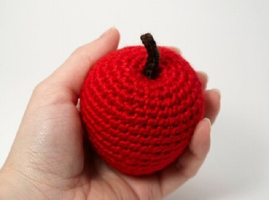 вязаные овощи и фрукты крючком схемы вязания
