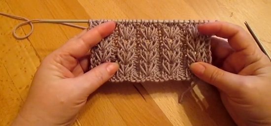 вязать простые ажурные колоски