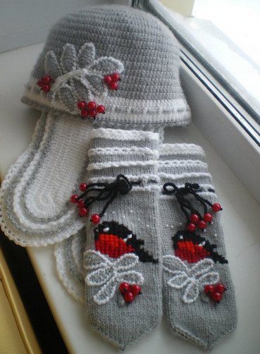 Вышивка крестом снегири и красивая подборка схем