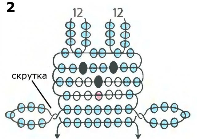 Заяц из бисера схема для начинающих